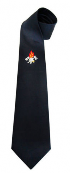 Feuerwehr Krawatte blau/schwarz